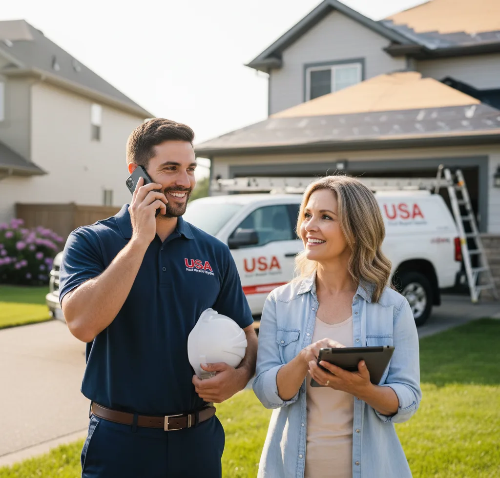 USA Roof Repair Experts customer support in Rougemont